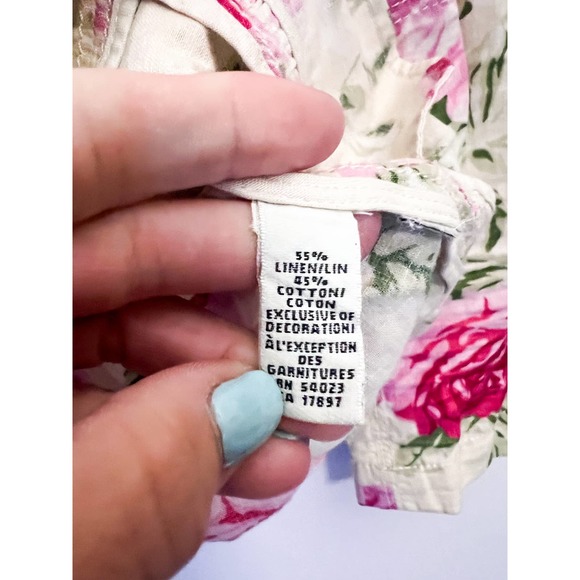 Banana Republic Floral Linen Blazer Size 2 - Picture 8 of 8